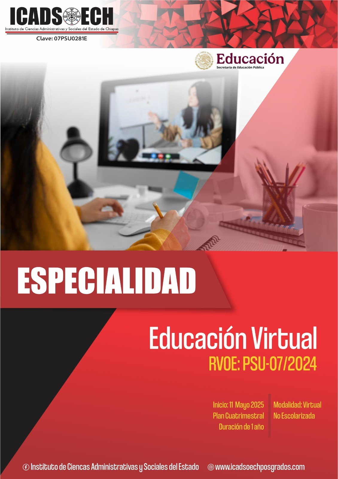 Especialidad Educación Virtual